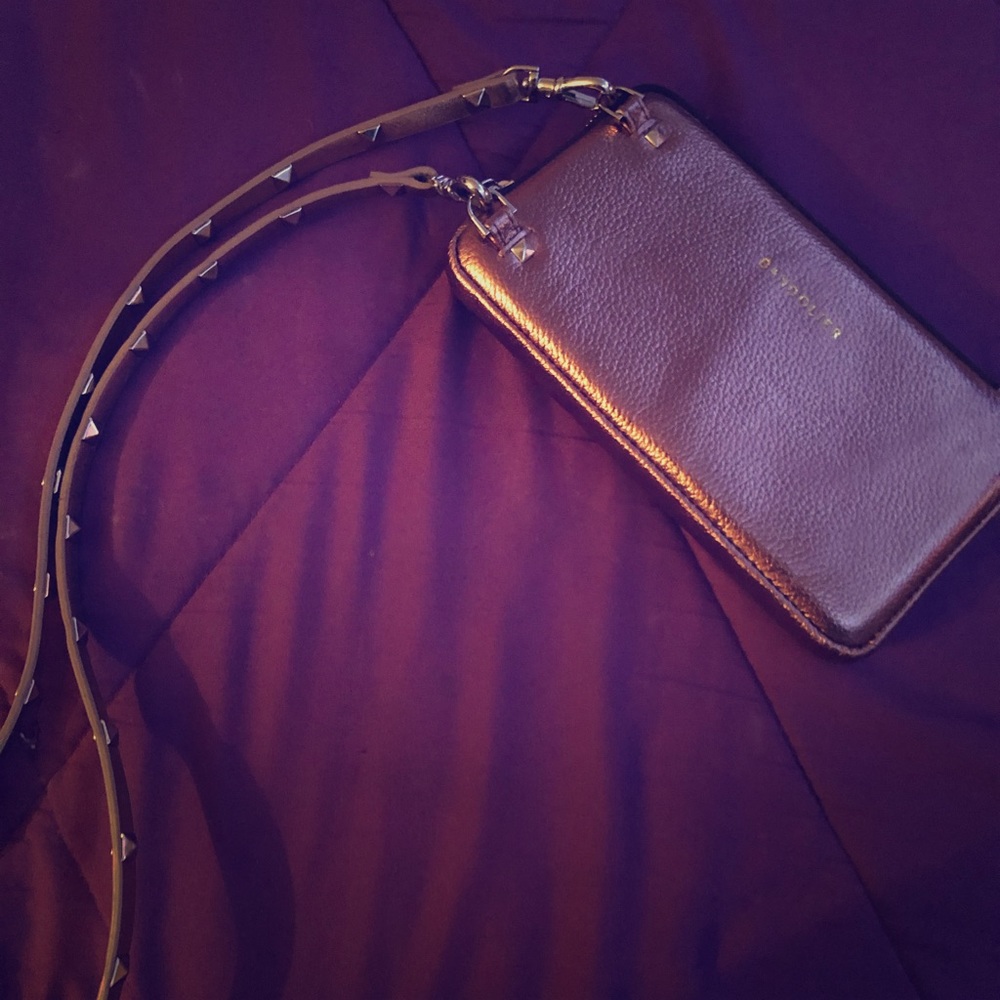 NWOT Bandolier Metallic Pink Expanded Pouch